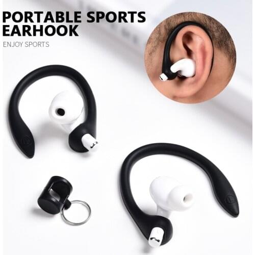 New 1Pcs Soft Silicone Protective Earhooks Anti-lost Ear Hook Secure Fit Hooks Earphone Holders For Apple AirPods 1 2 Pro Hot