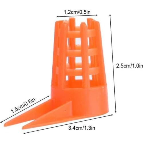 100pcs Queen bee cage Plastic open queen bee protective cover Bee protective cover Anti biting queen bee cage Beekeeping tools