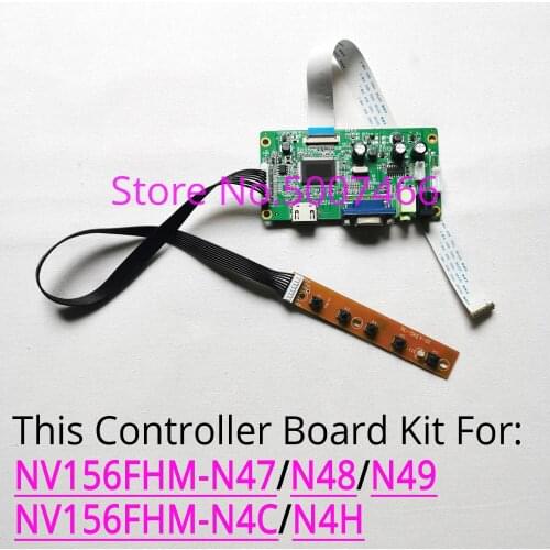 Fit NV156FHM-N47/N48/N49/N4C/N4H 1920*1080 15.6" EDP 30-Pin VGA WLED laptop PC LCD panel monitor controller board DIY kit