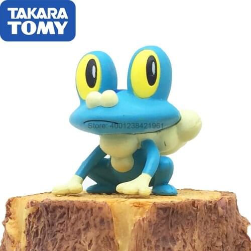 Genuine Pokemon Doll Takara Tomy MC Froakie Model Action Figure Froakie Frog Model Collections Toy