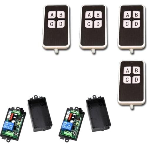 RF Wireless Remote Control Switch Systerm AC 110V 220V 1CH 1 CH 10A Relay Receiver Remote Control Switch 315Mhz/433Mhz