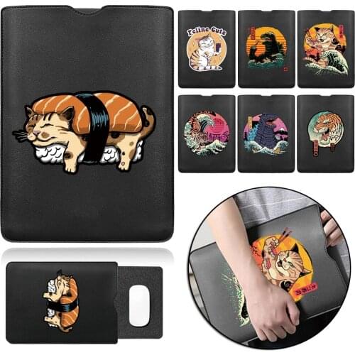 Laptop Bag 11 12 13 14 15 Inch PU Leather Notebook Bag for Hp Lenovo ASUS Acer Samsung Computer Fabric Sleeve Cover Accessories