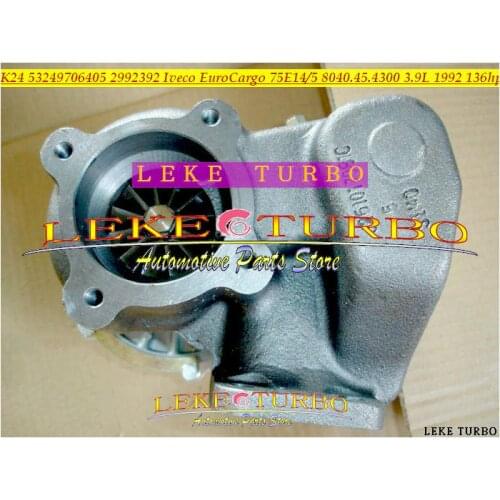 Free Ship K24 53249706405 53249886405 465379-0003 Turbo Turbocharger For IVECO Truck bus EuroCargo 75.14 75E14 75E15 3.9L 136HP