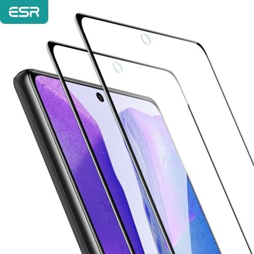 2PCS ESR Screen Protector for Samsung Galaxy Note 20 Ultra for S20 S10 Plus Lite Note 10/9 Full Curved Film Tempered Glass