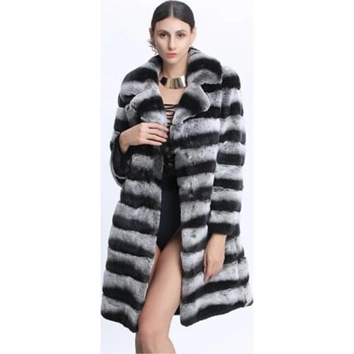 Womens fur coat mink fur coat winter warm long mink coat fashion casual large size thick