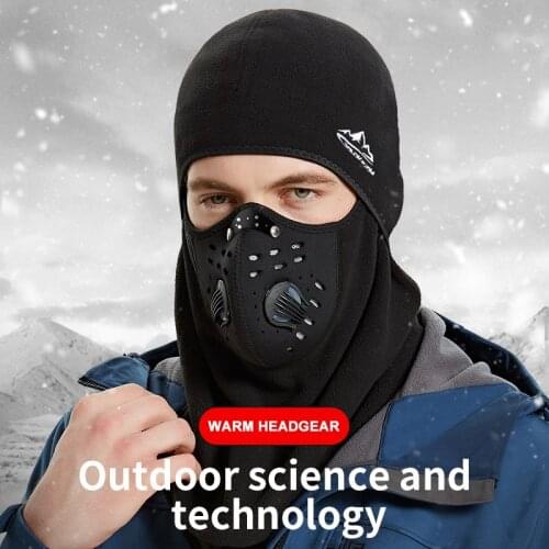 GRSRXX Winter Ski Full Encircle Cap Windproof Thermal Fleece Outdoor Sports Cycling Head Bandana Hat Mens Keep Warm Skiing Mask