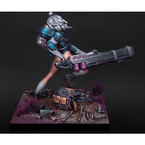 1/24 Assembly Resin Figure Kit Soldier Girl