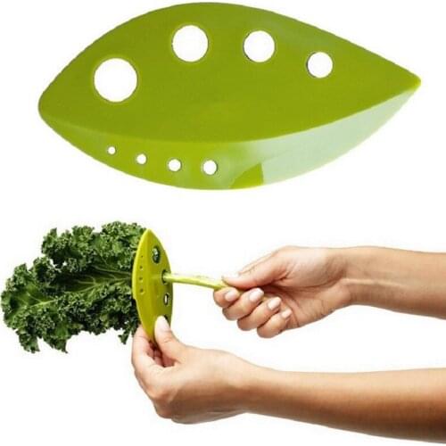 1PC Kale Chard Collard Greens Herb Stripper Looseleaf Loose Leafs Kitchen Gadgets