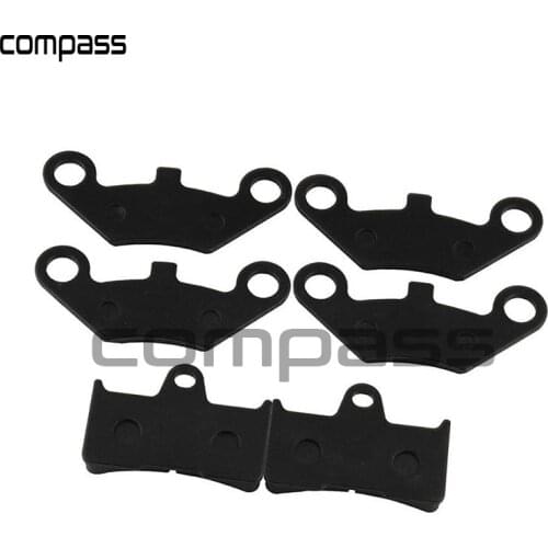 6 Pieces Brake Pad Semi Metallic Non Asbestos Front 4pcs+Rear 2pcs For CF Moto 500 500CC 600 600CC X5 X6 X8 U5 ATV UTV Kit