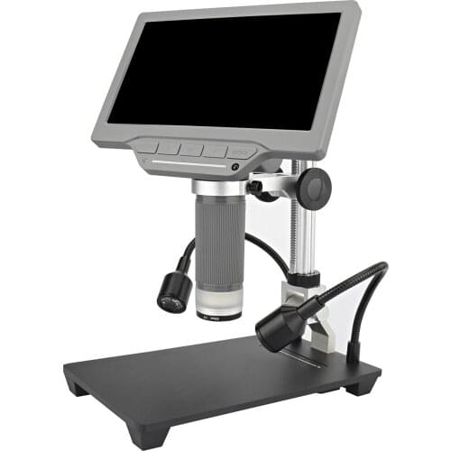 7in Video Microscope with 32GB TF Card 1200X Microscope Telescope 1080P with IR Remote LED Light USB/HD Output&Mouse Control