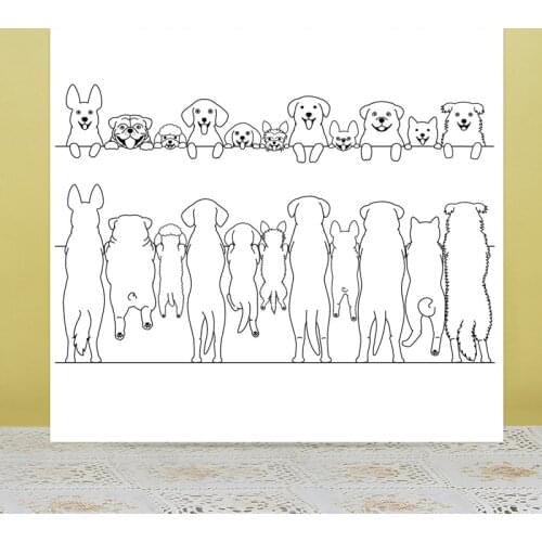 AZSG Cute dog Clear Stamps For DIY Scrapbooking/Card Making/Album Decorative Rubber Stamp Crafts