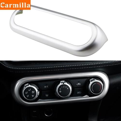 Carmilla Car Interior Styling for Nissan Kicks 2016 - 2021 ABS Dashboard Air Conditional Switch Adjustment Button Cover Trim 1pc