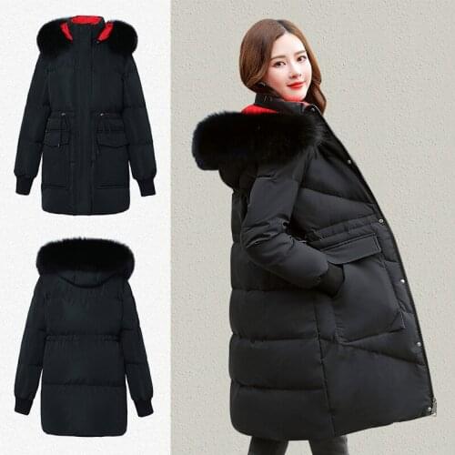 COZOK Women's Parkas With Natural Fur