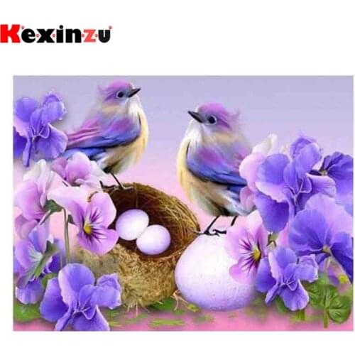 Kexinzu Full Square/Round 5D Diy Diamond Painting Cross Stitch "Cute Animal" Diamond 3D Embroidery Mosaic Home Decor Gift K101