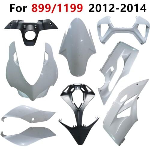 Bodywork Cowling Plastic parts Pack left and right Motorcycle For Ducati 899 1199 2012-2013-2014 Unpainted Components