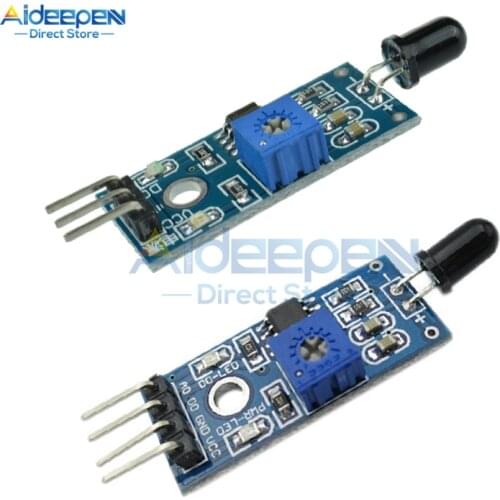 LM393 3 Pin 4 Pin IR Flame Detection Sensor Module Fire Detector Infrared Receiver Module For Arduino Diy Kit