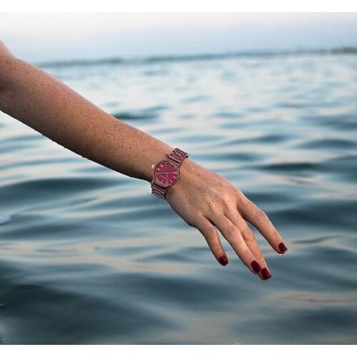 Fahion Watch for Women DODO DEER Japanese Quartz Wristwatches Ladies Jewelry Red Sandalwood in Gift Box Luxury Designer