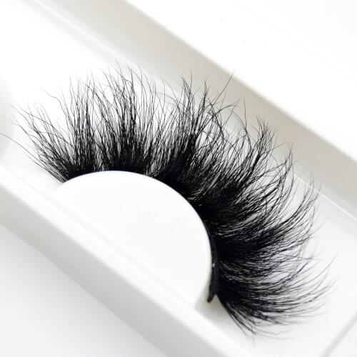 Visofree 25mm False Eyelashes Thick Long 25mm 3D Mink Lashes 3D Curly Soft Fluffy Fake Lashes Makeup Dramatic Mink Eyelashes B86