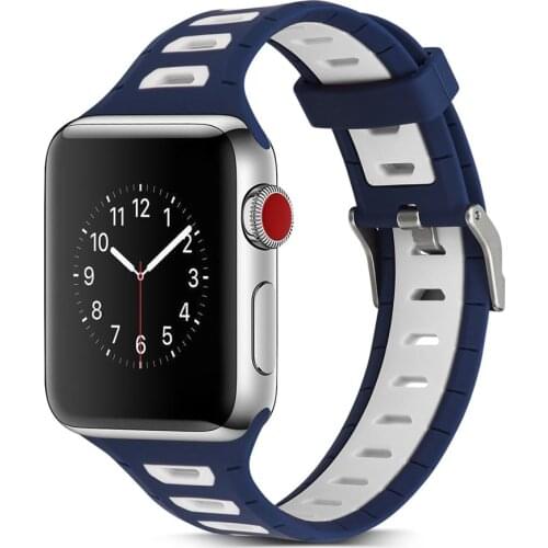 New arrival Soft Silicone Watchband For Apple Watch Series 1 2 3 4 Watch Band iWatch 38mm 42mm 40mm 44mm Wrist Bracelet Strap