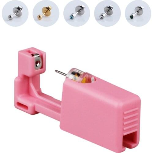 Ears Piercing Gun Kits Stud Earrings Disposable Sterile Ear Piercing Unit Asepsis Piercing Kit Tool Machine