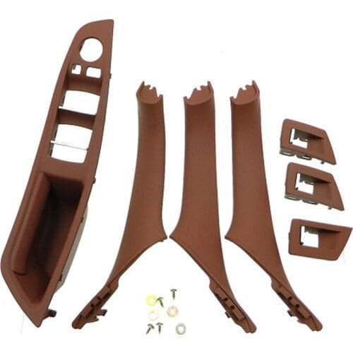 RHD Car Interior Door Handle Inner Door Panel Pull Trim Cover for -Bmw 5 Serie F10 F11 520 525