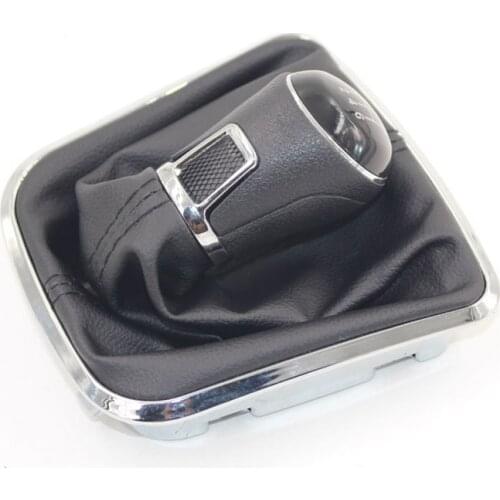 5Speed 6 Gear Car Shift Gear Knob Gaitor With Chrome Frame For VW-Jetta 2013 Oem 31G 711 113