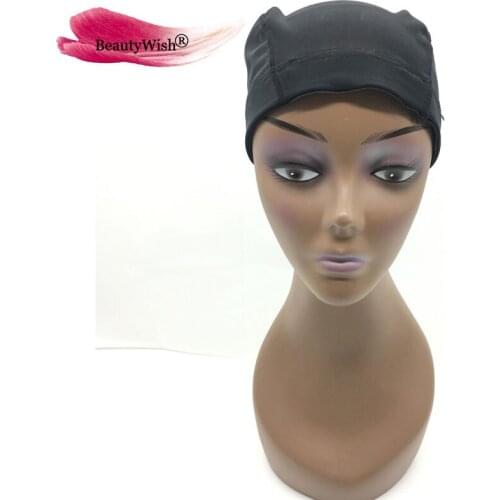 1unit Dome Wig Cap Black Color Elasticity Mesh Weaving Cap For Weave Adjustable Swimming Wig Caps for Making Wig