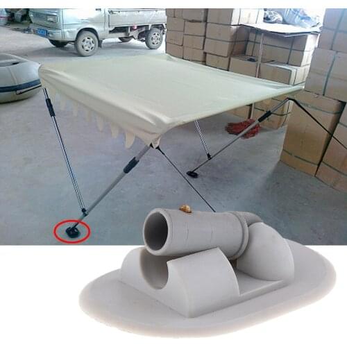 2 Pcs Boat Sun Shade Base Inflatable Fishing Yacht PVC Awning/Sun Shade Deck Mount 180 Degree Rotate For Speedboat Fishing Boat