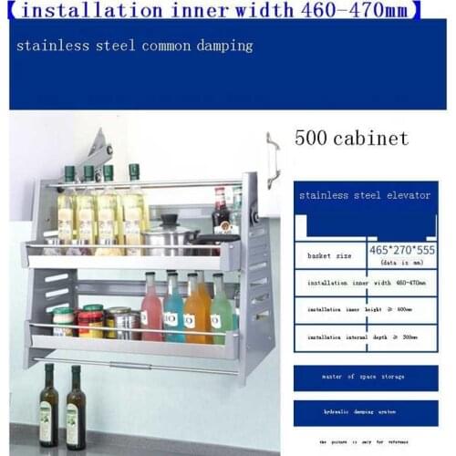 Cupboard Storage Dish Drainer Mutfak Accessories Stainless Steel Hanging Cuisine Cozinha Organizer Kitchen Cabinet Basket