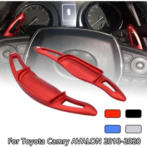 2PS High Quality Aluminum Car Accessories Steering Wheel DSG Gear Shift Paddle Shifter Extension For Toyota Camry 2018-2019