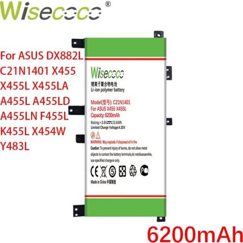 Wisecoco C21N1401 6200mAh Battery For ASUS X455LD X455DG X455LF X455LF X455LJ A556U Y483L Y483LD W419