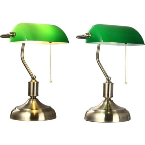 Green Glass Bankers Lamp Shade Replacement Cover