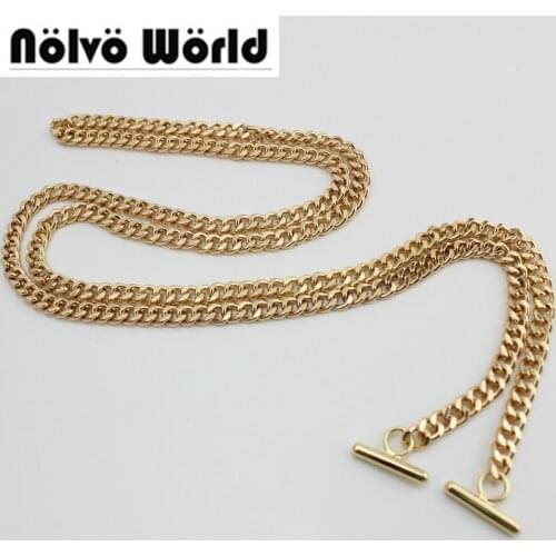1 piece DIY bag strap 120cm 130cm chain Wallet handle purse metal strap chain strap replaced bag strap