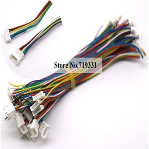 10Ssets Micro JST 1.25 6-Pin Male&Female Connector plug 150mm Wires Cables
