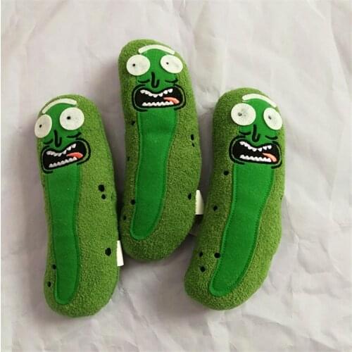 19CM Kawaii Cucumber Plush Toys Dolls Cute Soft Pickle Rick Plush Toys Funny Cucumber Dolls Kids Girls Birthdays Gifts