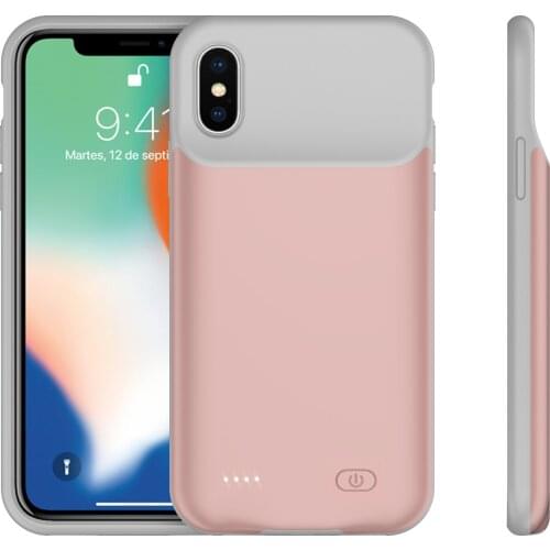 Slim Silicone Battery Case For iPhone X XS XR External shockproof Power Bank charger Case For iPhone XS Max Charging Cover Audio