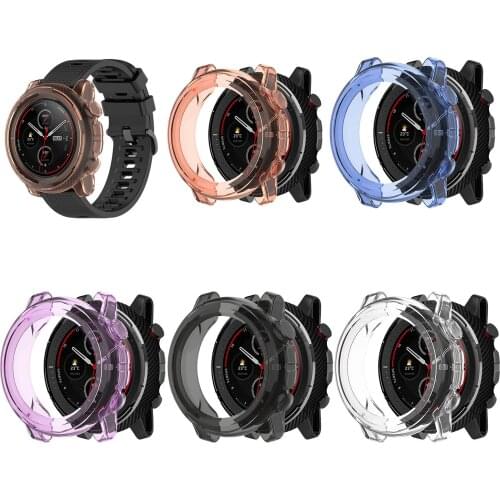 For XIAOMI Huami Amazfit 3 A1928 Cover Case Frame Protector Smart Watch Soft TPU Protective Shell for AMAZFIT3 Watch Accessory