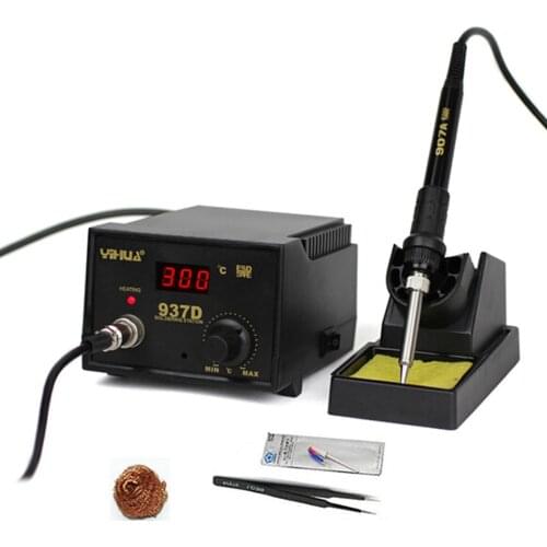 Temperature Control ESD Digital Soldering Station / Rework Stations YIHUA 937D with EU plug