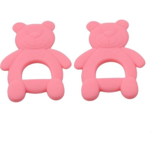 Baby Teether Silicone Chewing Teethers Safety Infant Teething Newborn Tooth Bears Children Training Toys Kid Food Grade BQA