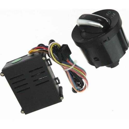 1Set Chrome Headlight Control Switch & Auto Sensor Module For VW Golf 4 New Jetta MK4 Polo Bora Passat 5ND 941 431B 5ND941431B