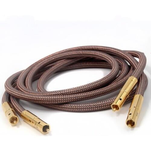 Hifi RCA Cable Accuphase 40th Anniversary Edition OCC pure copper RCA Interconnect Audio Cable Gold plated plug