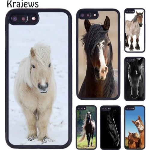 Krajews BEAUTIFUL FJORD HORSE phone Case For iPhone 5 6S 7 8 Plus 11 12 Pro X XR XS Max Samsung Galaxy S6 S7 S8 S9 S10 plus