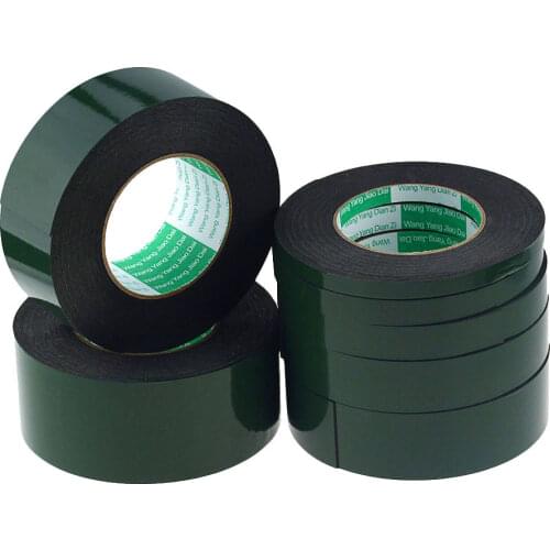 10M 5mm 8mm Double Sided Tape Strong Adhesive Black Foam Tape for Car Cell Phone Repair Gasket Screen PCB Dust Proof 1mm Thick