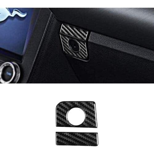 Car Storage Box Panel Trim Sticker Styling for Ford Mustang 2015 2016 2017 2018 2019 2020