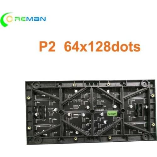 Low Price Led Module P2 128x64Pixel High Resolution Led Display Module P2 for Shop Window Advertising