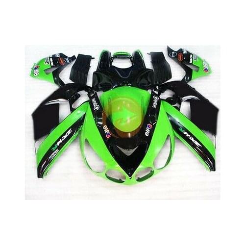 Wotefusi ABS Bodywork Fairing Painted Set For Ninja ZX 14R 2006 2007 2008 2009 (A)