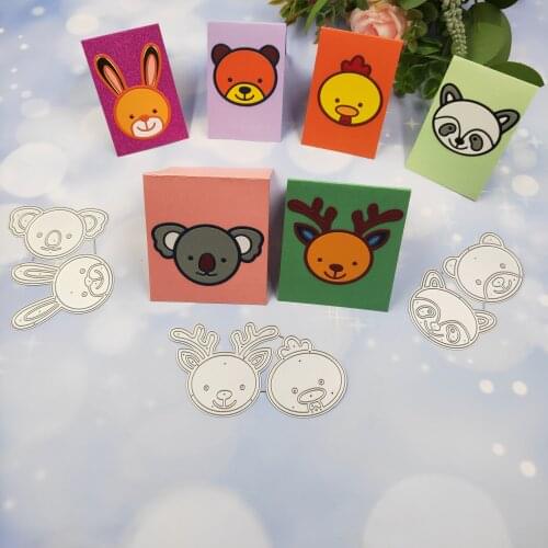 Deer, chicken, raccoon, bear, rabbit and Koala Metal Cutting Dies 2020 DIY scrapbook paper card decorative embossment molds