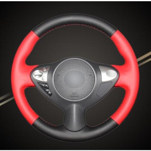 Car Braid On The Steering Wheel Cover for Infiniti FX FX35 FX37 FX50 QX70 2014-2018 Nissan Juke Maxima Sentra SV DIY Auto Covers