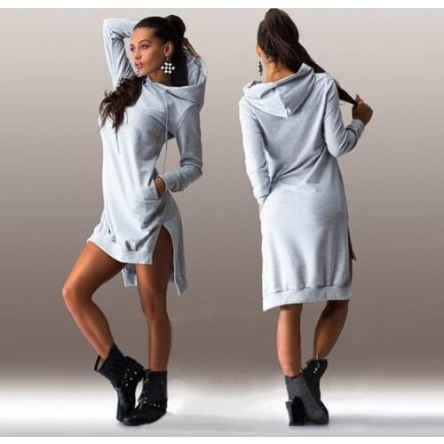 Autumn Winter Casual Pullovers Sweatshirts Women Hoodies Irregularly Hooded New D Floral O-neck Female