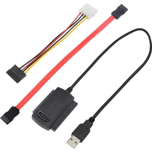 SATA/PATA/IDE Drive to USB 2.0 Adapter Converter Cable for 2.5 / 3.5 Inch Hard Drive Hot Worldwide Wholesale